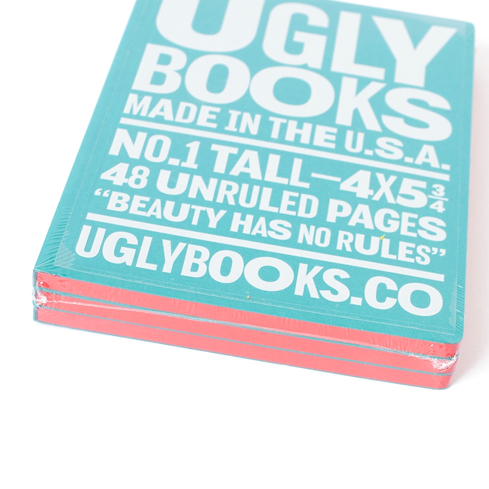 Memo & Notebooks, Art & School, 4"x5.75", Uglybooks, #1, Perfect Bound, Book, 3 Pack, Poppy, 963745
